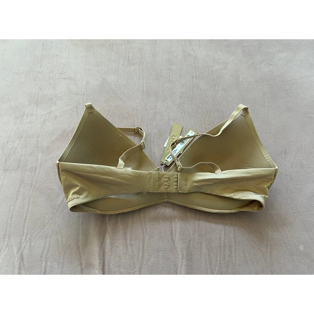 SKIMS WIRELESS FORM PUSH-UP PLUNGE BRA - size 34D- color Clay - new with tags - Picture 2 of 11